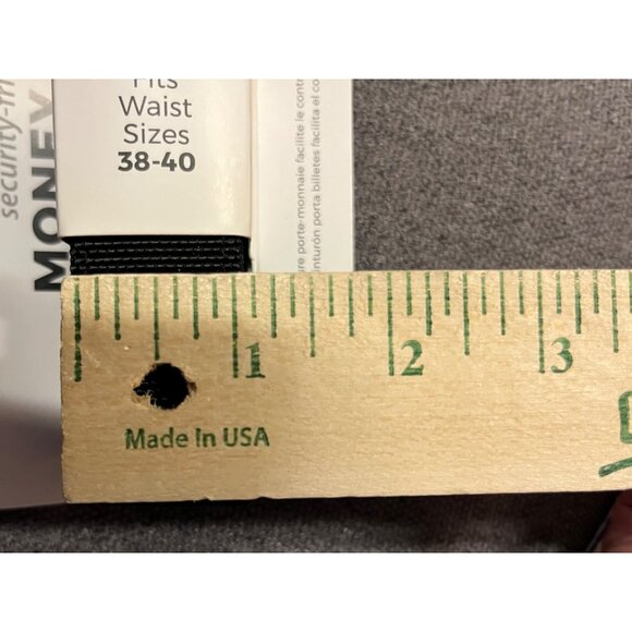 Travelon Money Belt Security Friendly Black L 38-40 Hidden Zipper Pocket NEW - Picture 6 of 14